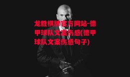 龙胜棋牌官方网站-德甲球队文案伤感(德甲球队文案伤感句子)